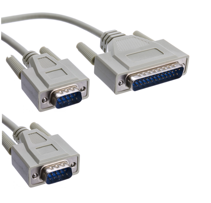 DB44 Male to RS232 Serial DB9 2x 9 Pin Connector 44 Pins to Dual 9 Pins White Genuine Branded