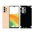 Back Paper For Samsung Galaxy A33 5G Self Adhesive Lamination Anti-Stain 0007 Black Sheet Wrap Cover. 