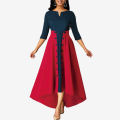 Ghazi fabric Stitched Linen Tail Frock. 