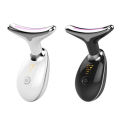 Professional Face & Neck Massager with LED Light Therapy – Vibration Anti-Wrinkle Device for Skin Tightening & Double Chin Reduction. 