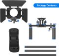 NEEWER Camera Shoulder Rig, Video Film Making System Kit for DSLR Camera and Camcorder with Shoulder Mount, 15mm Rod, Handgrip and Matte Box, Compatible with Canon Nikon Sony DSLR Cameras (Blue). 