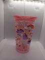 Unicorn Confetti Tumbler water glass with Straw for Kids. 