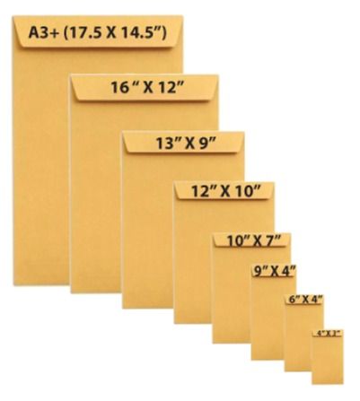 Full Size Legal White Envelope , Office Envelop, Document Envelope, Size 9x4, 11x5, A4, Legal, Color White and Brown