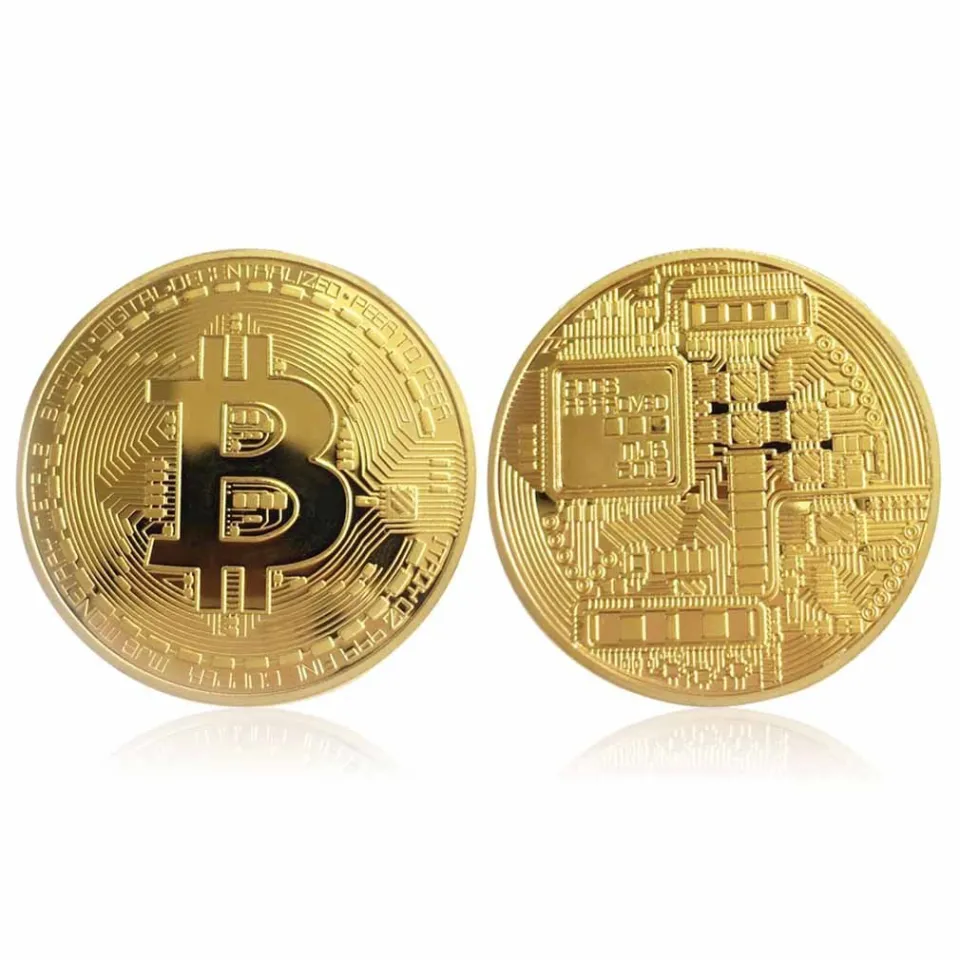 Bitcoin Sculpture 2013 Gold Plated Bitcoin Coin Collectible Bitcoin Art  Collection Gift... Bitcoin Coin Deluxe Collector Set