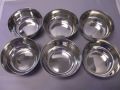 Heavy Round Katori Bowls Pyali Set Stainless Steel 5 inches. 