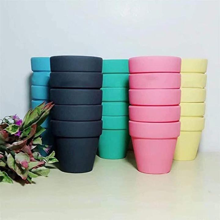 Decoration pack of 5 Round crown pot  6 x 6 inch