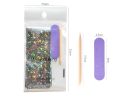 10Pcs Laser Starry Holographic Gold Foil Papers For Nail Art and Decoration. 