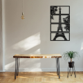 MDF Durable Eiffel Tower Wall Hanging Decorative Products (Black) - Wall Art - Wall Decor - Wall Hanging. 