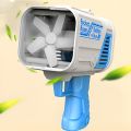 Bubble Machine Automatic Electric Gatling Bubble Guns Bubble Maker 32 Hole Bubble Gun With 1 Liquid Bottle Outdoor Fun Kids Toys for Boys and Girls /  Pack Of 5 Pcs Bubble Liquid 10ML (NOT INCLUDED). 