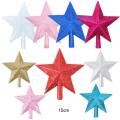 Festive Star-shaped Ornament For New Year's Decoration Sparkling Star-shaped Christmas Decoration Glittery Star Pendant Decoration Christmas Star Tree Topper LED Christmas Tree Topper Star. 