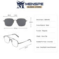 MENSPE 3 In 1 Sunglasses Men Polarized Sunglasses Night Vision Eyewear Magnetic Sun Glasses Frame Spectacles 3 Lens Unisex Anti-UV Spectacles Fashion Eyeglass. 
