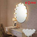 Energy - ENRG LED Vanity Light Bulbs Stick on Mirror Makeup Dimmable Brightness for Table (10 Bulbs). 