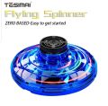Mini UFO Flying Spinner Luminous UFO Drone Hand Operated Fly Fidget Toys For Children And Kids. 