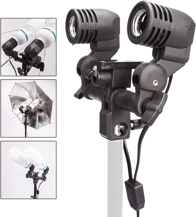 Double%20Head%20Photography%20Studio%20Light%20Fitting%20%7C%20E27%20Socket%20Bulb%20Holder%20Flash%20Umbrella%20Bracket%20%7C%20Double%20Bulb%20Holder%20Umbrella%20%7C%20Double%20Bulb%20Umbrella%20Holder%20-%20Image%202