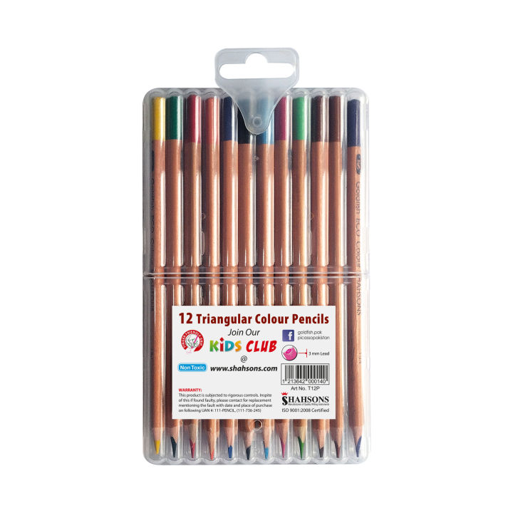 Goldfish%20High%20Quality%20ECO%2012%20Colour%20Full%20Size%20TRIANGULAR%20Pencils%20in%20Plastic%20Wallet%20(01%20Pack)%20-%20Image%203