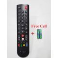 TCL LCD / LED TV High Quality Remote Control Universal and Smart with U Tube Button - Black. 