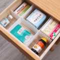 Drawer Dividers Adjustable Grid Clap board Grid Drawer Dividers, Plastic Drawer Organizer. 