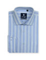 Light Blue Striped Formal Shirt. 