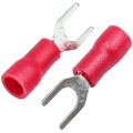 Insulated fork-200 x Red AWG 22-16(0.5-1.5mm2)
200 x blue AWG 16-14(1.5-2.5mm2)
200 x yellow AWG 12-10(4-6mm2)-Red&Blue&Yellow. 