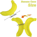 Cute Banana Storage Box Portable Banana Holder for Lunch Boxes, BPA-Free Fruit Container. 