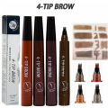 TINT MY 4-TIP BROW Liquid Eyebrow Pencil Waterproof Microblading Fork Tip Fine Sketch Eye Brow Tattoo Tint Pen Korean Cosmetics Feeoi Freeio. 