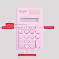 Creative Cute Kawaii Candy Color 8 Digit Compact Calculator Small Portable Scientific Calculator For Students 8 Digits Mini Body Plastic Keys Non-slip Bottom Pad Clear Keys. 