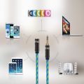 FRiEQ FR-CMF2 Gold Plated 3.5mm Male to Female Auxiliary Stereo Audio Cable for Apple iPad, iPhone, iPod, Samsung Galaxy, Android & MP3 Players, Light Blue/Yellow, 4 Feet. 