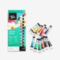 Mont Marte Acrylic Paints -  Pack of 12 x 12ml. 