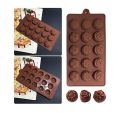 Silicone Chocolate Mould - Brown. 