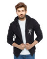 Ace -Black ROMAN Wreck Everyone Fleece Printed Hoodie for Men. 