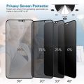 2 in 1 Honor X8b Privacy Tempered Glass Anti-Spy Full Coverage Screen Protector For Honor X8b X7b X8a X7a X6a 5G Camera Protecto. 