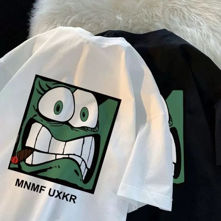 So Cute Baggy 100% Gentle Women Oversize Cotton Cartoon T-Shirt Kemeja-T