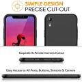 IPHONE XR [WITHOUT HOLE] Black Soft Silicon Back Cover Case. 