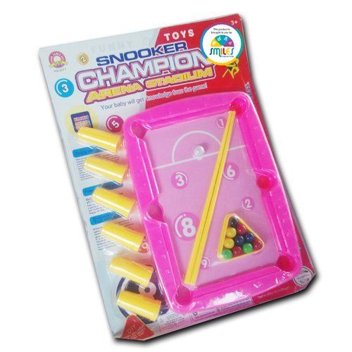 Cute Mini Snooker 8 Ball Pool Table With 2 Sticks For Kids and Toddlers - E20900