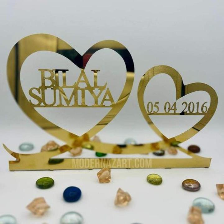 Customized Engagement Ring Decoration Name Stand