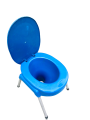 Commode Chair Rust Full fiber - High quality washroom commode. 
