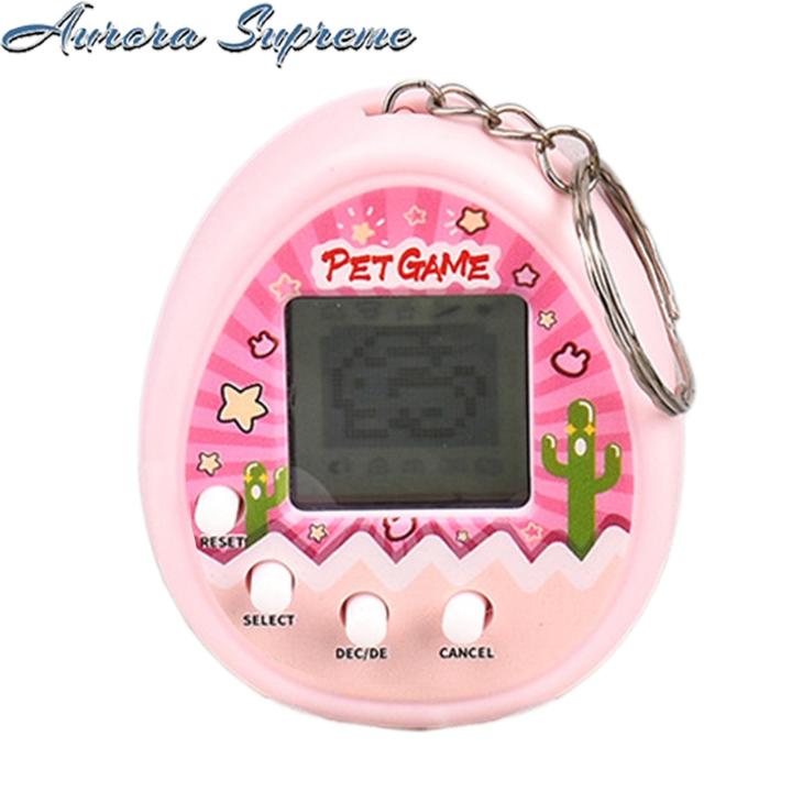 Electronic Pet Keychain Interactive Digital Pet Keychain Toy Fun Handheld Game Console Backpack Pendant for Kids Adults Perfect Birthday Gift Kids Digital Pet
