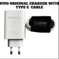 Vivo Original Charger With 6 Ampere Type C cable Compatible For Vivo And Other Android which  supports type c cable. 