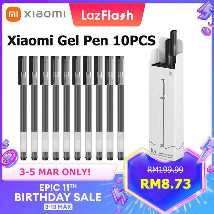 Xiaomi Mi Original Test Gel Pen 0.5mm Smooth Ink Pen Refill 10PCS