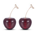Sweet Resin Cherry Dangle Ear Stud Women Fruit Drop Earrings Jewelry Gift. 