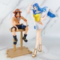 BataBata Anime One Piece Luffy Ace Nami Hancock Figure Bar position Sitting posture Action Figure PVC Model Doll Collection Toy Gift Kids. 