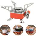 Foldable Camping Stove, Portable Hiking Stoves Easy Cleaning Non Slip Simple Operation Stable Electronic Ignition Device for Fishing. 