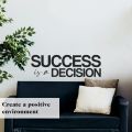 SmileArt Success is a Decision Wall Sticker Inspirational Wall Decal Motivational Office Decor Quote Inspired Gym Wall Art Vinyl Wall Decal School Classroom Affirmation Words and Saying. 