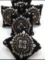 Pack of 5 Velvet Cushion Covers Set | Square Sofa Cushions Cover 14x14 inch. 