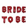 Bride To Be Foil Balloons Rose Gold, Silver, Golden, Red Color Decorations Great for Bridal Shower Party Backdrop. 