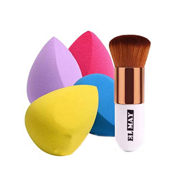 Foundation Brush +  2 Makeup Sponge (3 Items in the set)