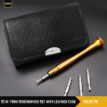 TALEC.PK | Mini 25 in 1 Precision Screwdriver Kit, 25 Piece Screwdriver Kit Repair Tools, Set with Leather Case. 