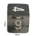 Translucent Black Dice for Role-playing Games Set of 5 Easy-to-read Black Translucent Dice for Board Games Durable Lightweight 16mm Acrylic Dice with Clear Numbers Acrylic Dice Set. 