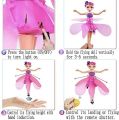 Flying Doll Toys Magic Baby Doll Rechargeable Magic Flying Fairy Princess Frozen Barbie Doll With Led Lighting Infrared Induction Control. 
