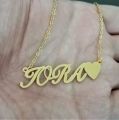 IQRA NAME NECKLACE PENDANT LOCKET ; STAINLESS STEEL. 